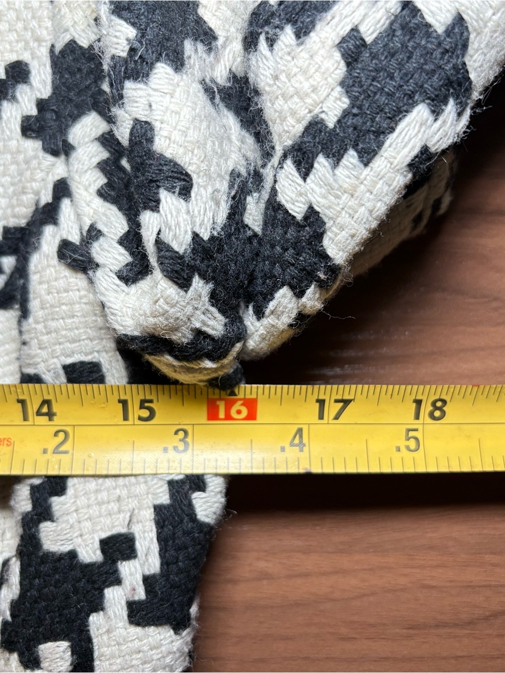 Candie's Cream & Black Houndstooth Peacoat Double Breasted Coat Classic Preppy - Picture 10 of 11